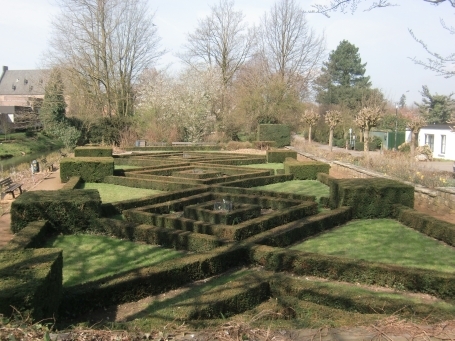 Goch : Der Stadtpark von der Brückenstraße aus gesehen